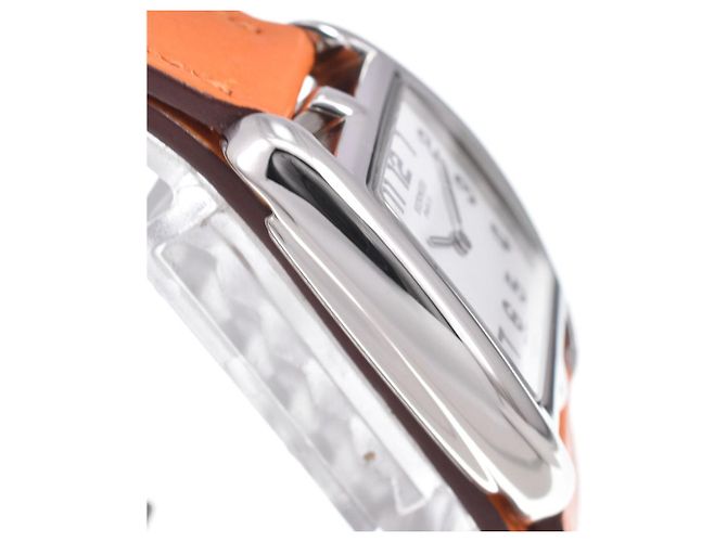 Hermès Hermes Cape Cod Double Tour Quartz Stainless Steel and Leather 27 - vista 4