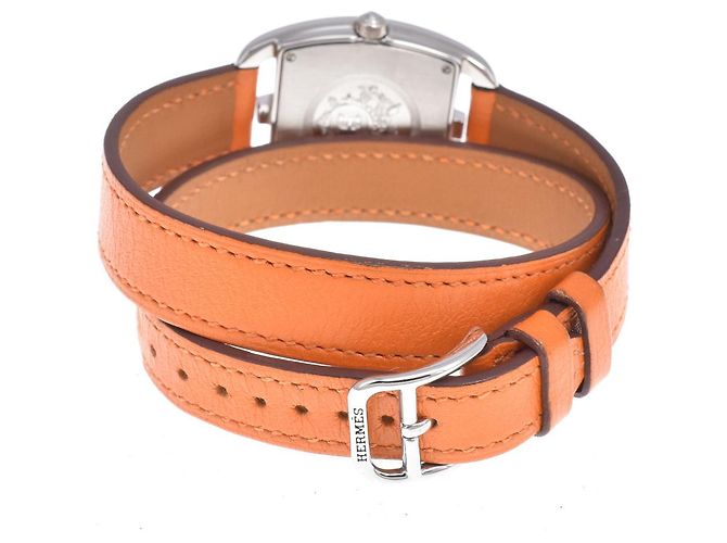 Hermès Hermes Cape Cod Double Tour Quartz Stainless Steel and Leather 27 - vista 5