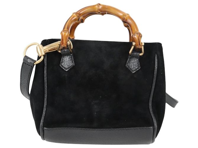 Gucci Vintage Bamboo Front Pocket Suede Mini - Ansicht 2