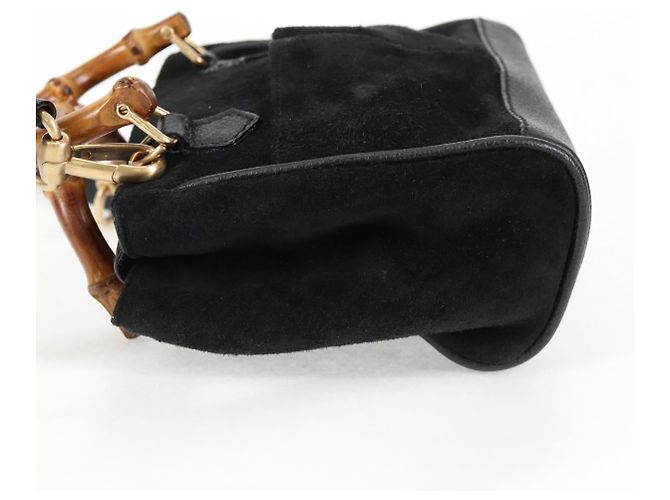 Gucci Vintage Bamboo Front Pocket Suede Mini - Ansicht 3