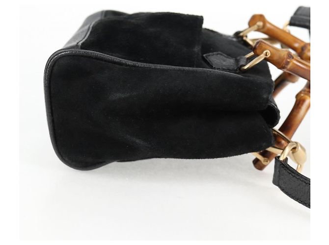 Gucci Vintage Bamboo Front Pocket Suede Mini - Ansicht 4