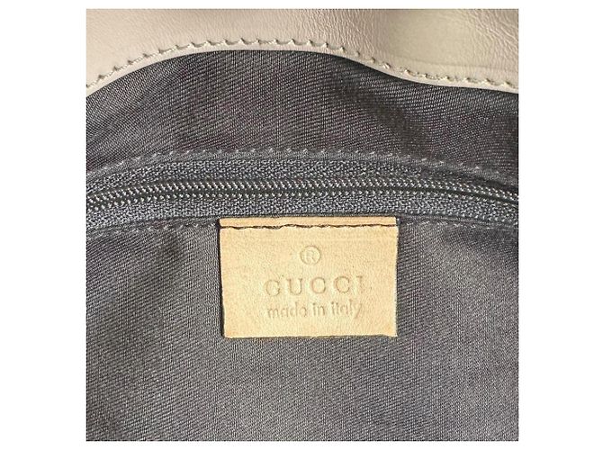 Borsa Tote Gucci Abbey in tela GG beige e oro - vista 10