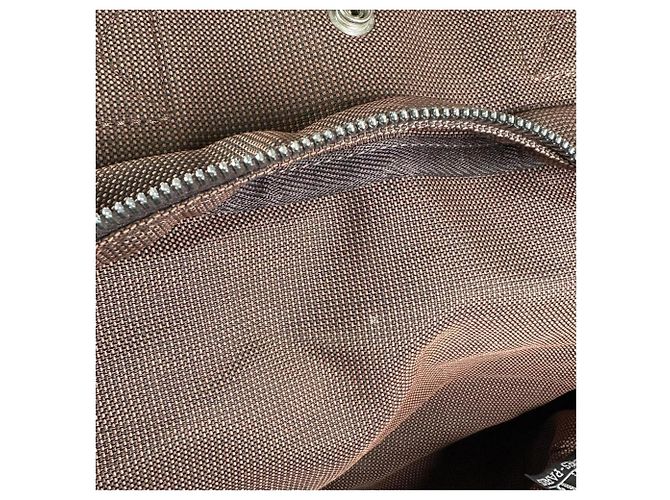 Hermès Zaino Hermes Herline Ad MM Brown Canvas - vista 11