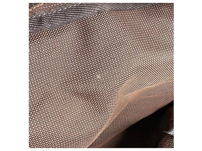 Hermès Zaino Hermes Herline Ad MM Brown Canvas - vista 12