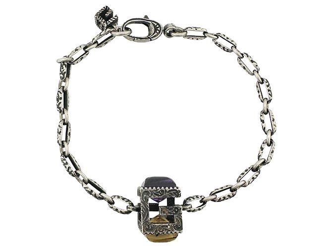 GUCCI Armband mit quadratischem G-Cube-Anhänger - Ansicht 2