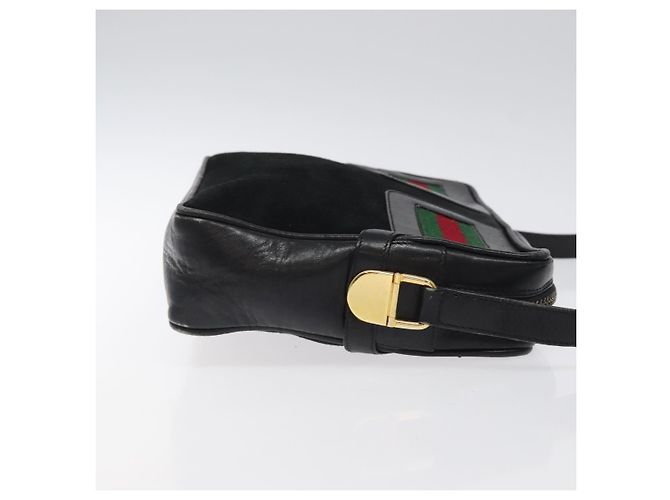 Gucci linea Sherry borsa a tracolla in camoscio Medium - vista 3