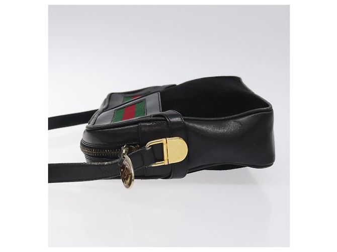 Gucci linea Sherry borsa a tracolla in camoscio Medium - vista 4
