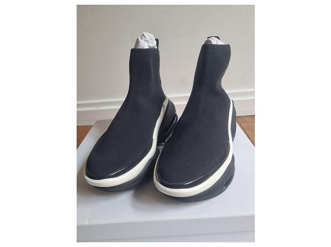Balmain B-Bold High-Top Sneaker aus Mesh - Schwarz/Weiß - Ansicht 3