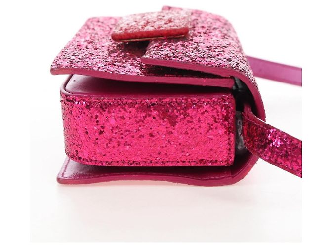 Autre Marque Saint Laurent Lulu Bunny Glitter Small - vista 4