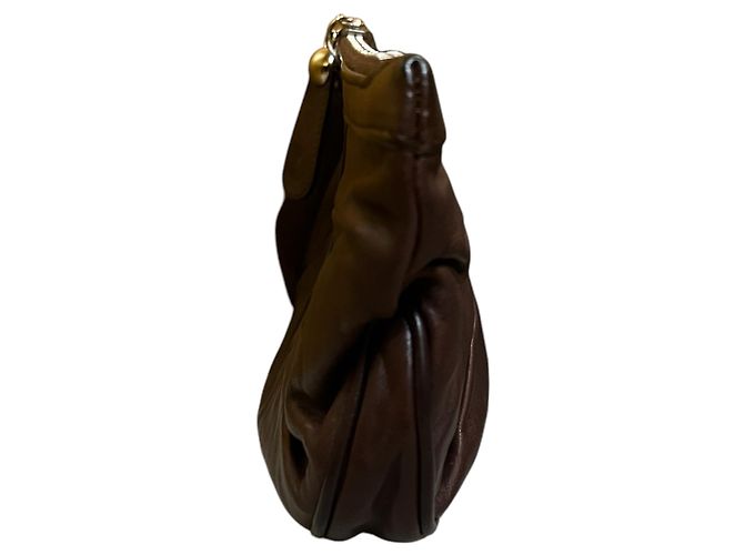 Clutch Dior Leather Babe Brown - vista 2