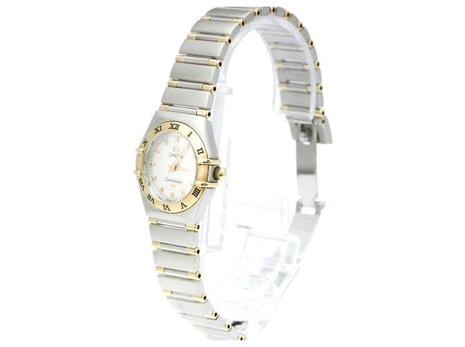 Orologio Omega Constellation MOP 18K Gold Steel da donna - vista 2