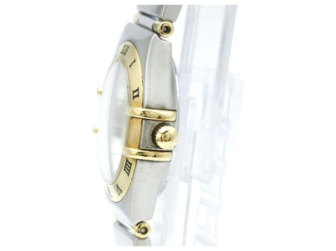 Orologio Omega Constellation MOP 18K Gold Steel da donna - vista 4
