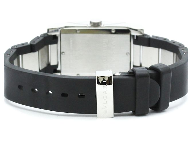 Bulgari Relógio Automático Bvlgari Rettangolo Steel Rubber RT45S - vista 5