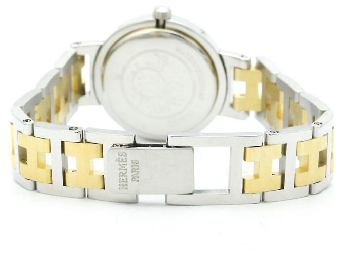 Hermès Reloj de pulsera Hermes Clipper de acero chapado en oro Quartz - vista 5