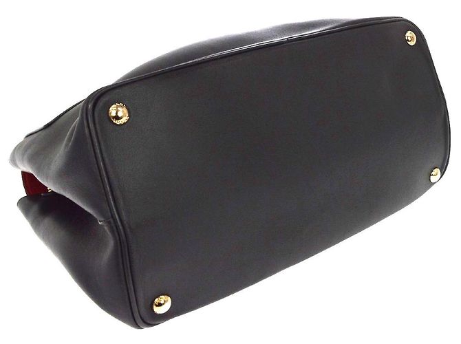 Double Bolsa Satchel Prada de aba dupla e fecho duplo em couro City Calfskin Large - vista 3
