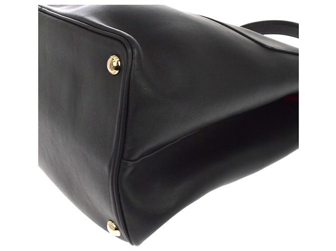 Double Bolsa Satchel Prada de aba dupla e fecho duplo em couro City Calfskin Large - vista 4