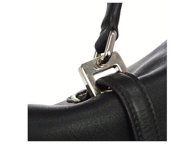 Double Bolsa Satchel Prada de aba dupla e fecho duplo em couro City Calfskin Large - vista 6
