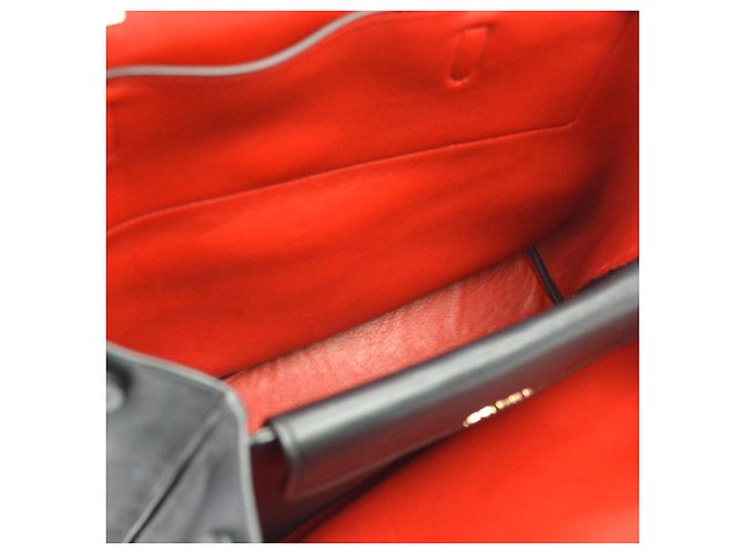 Double Bolsa Satchel Prada de aba dupla e fecho duplo em couro City Calfskin Large - vista 7