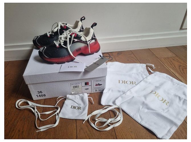 Dior Vibe Sneaker Black & Raspberry Technisches Gewebe 36 - Ansicht 2