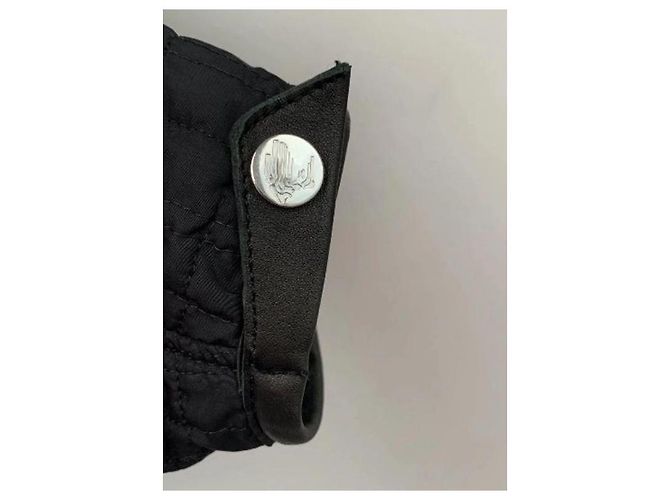 Versace Sport Leder-Steppjacke Schwarz - Ansicht 10