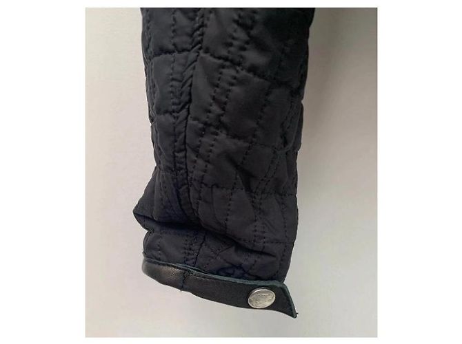 Versace Sport Leder-Steppjacke Schwarz - Ansicht 5