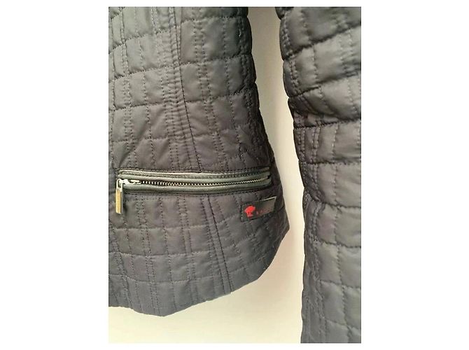Versace Sport Leder-Steppjacke Schwarz - Ansicht 6