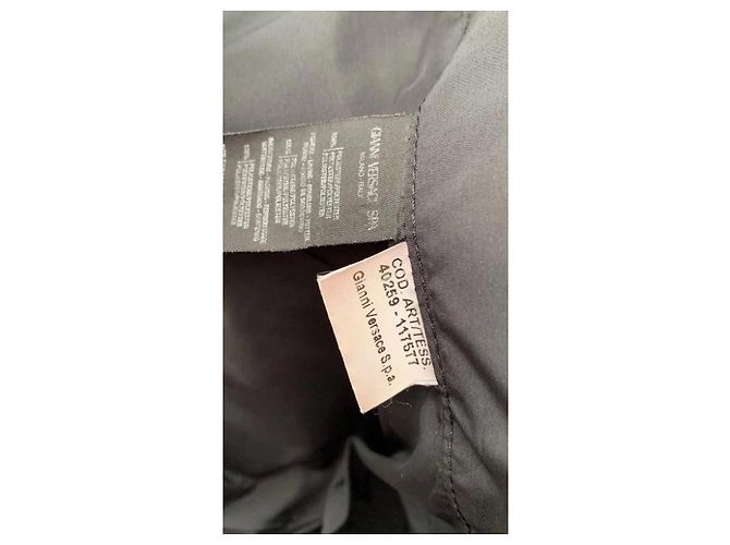 Versace Sport Leder-Steppjacke Schwarz - Ansicht 9