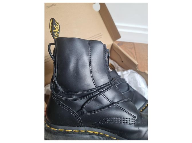 Dr. Martens Jarrick II Stivaletti Platform Pelle Nera - vista 8