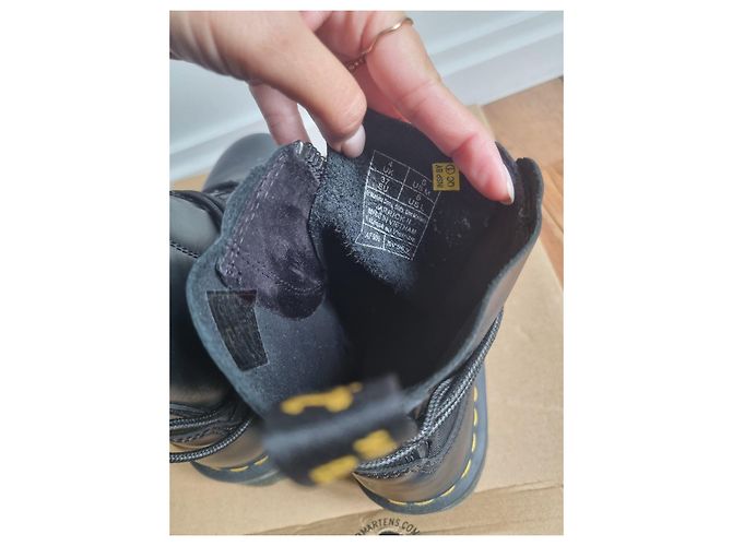 Dr. Martens Jarrick II Stivaletti Platform Pelle Nera - vista 9