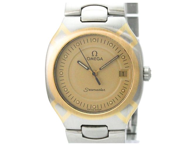 Omega Seamaster Polaris Day-Date Quartz Acciaio inossidabile e Oro giallo (18K) - vista 4