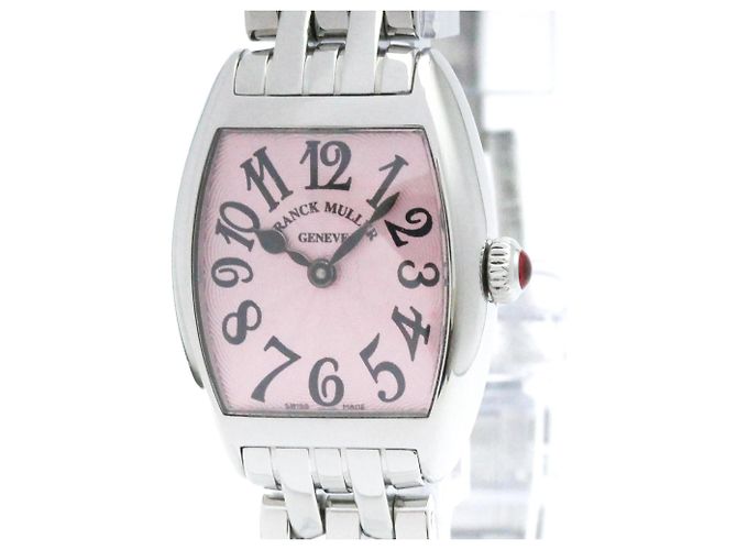 Franck Muller Cintree Curvex Quartz White Gold and Crocodile with Diamond Bezel 22 - vista 4