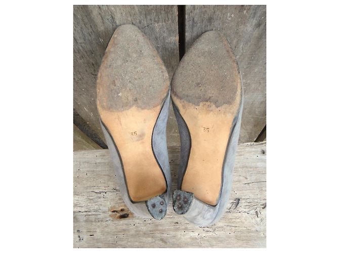 Andrea Pfister Graue Wildleder-Pumps - Ansicht 6
