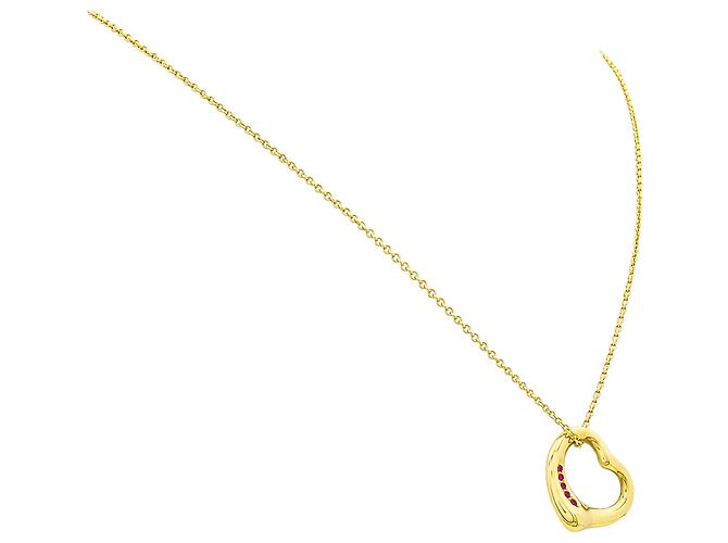 Tiffany & Co Collana Tiffany&Co x Elsa Peretti, «Open Heart», oro giallo, rubino. - vista 2