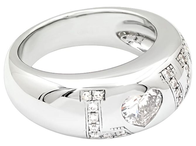 Anello Chopard "LOVE" oro bianco e diamanti. - vista 4