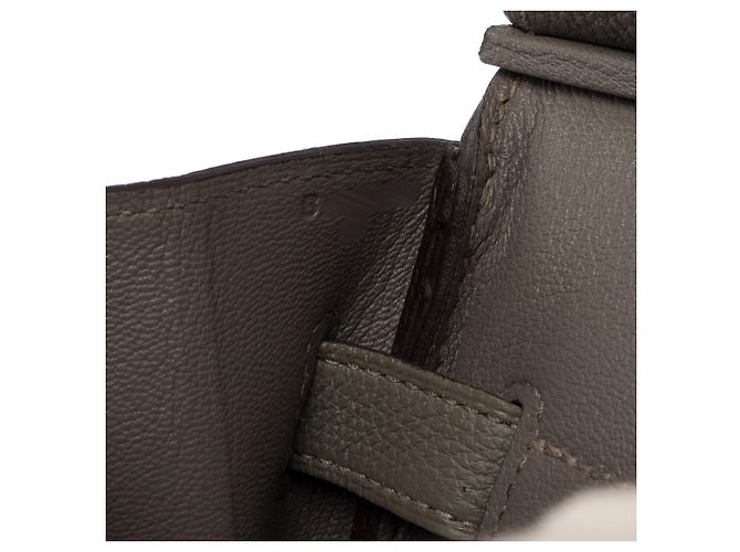Hermès Borsa HERMES Birkin 35 in Pelle Grigia - 104033 - vista 8