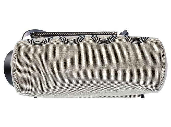 Hermès HERMES Herbag Tasche aus grauem Canvas - 104027 - Ansicht 13