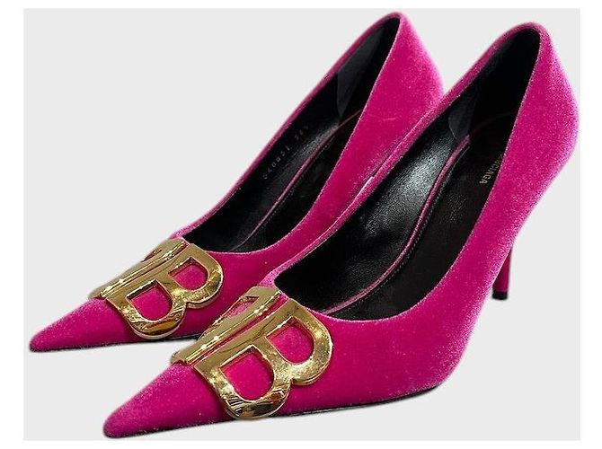 Décolleté Balenciaga rosa T.36,5 - vista 3