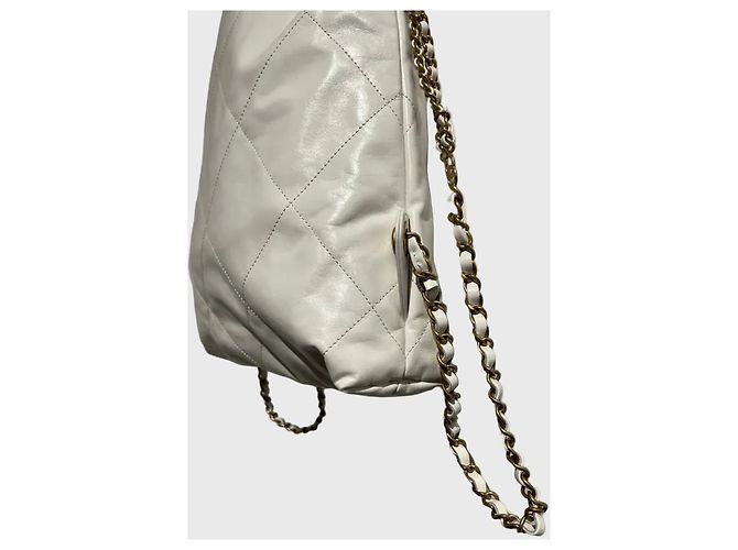 Sac à dos Chanel 22 Blanc - vue 4