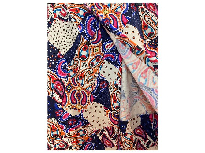 Falda Miu Miu de lana con estampado Patchwork y Paisley - vista 4