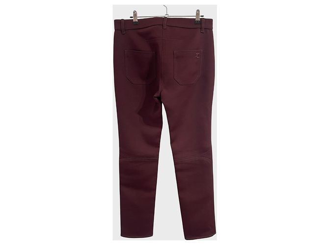 Courreges Pantalones Courrèges bordeaux T.40 - vista 3