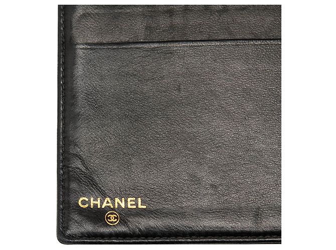Cartera larga Chanel CC Caviar negra - vista 5