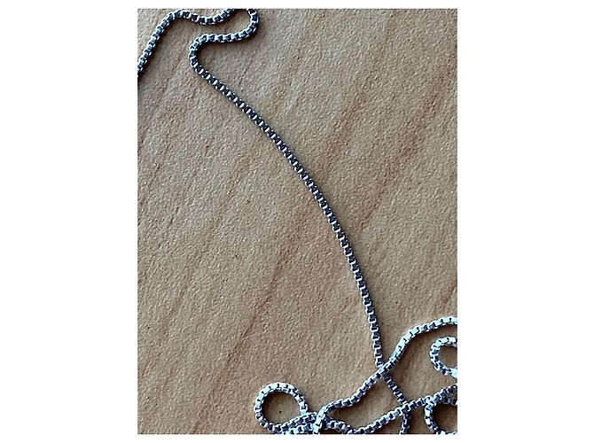 Autre Marque Collana oro bianco 18k maglia veneziana - vista 2