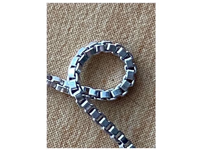 Autre Marque Collana oro bianco 18k maglia veneziana - vista 3