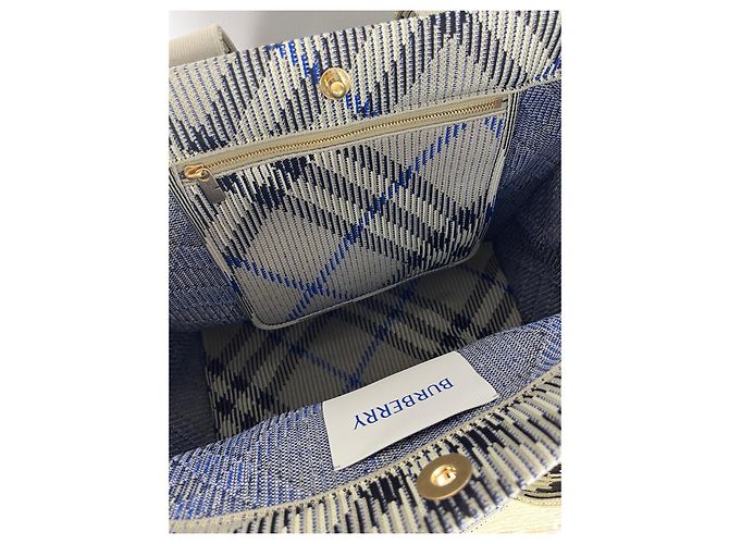 Burberry Shopper aus kariertem Canvas - Ansicht 11