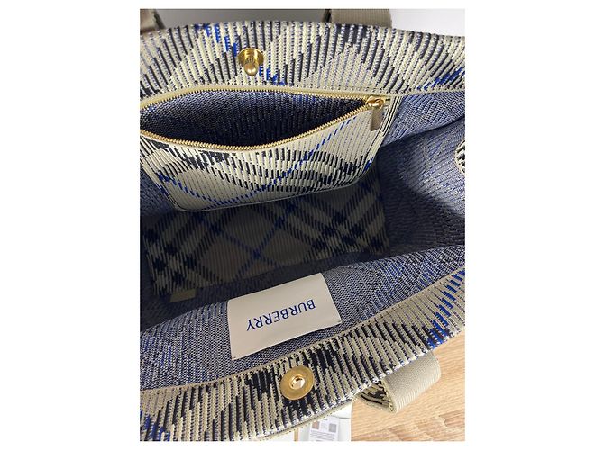 Burberry Shopper aus kariertem Canvas - Ansicht 13