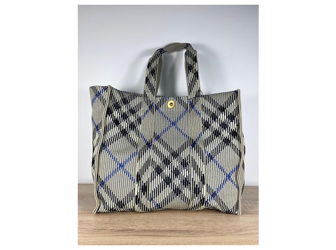 Burberry Shopper aus kariertem Canvas - Ansicht 2