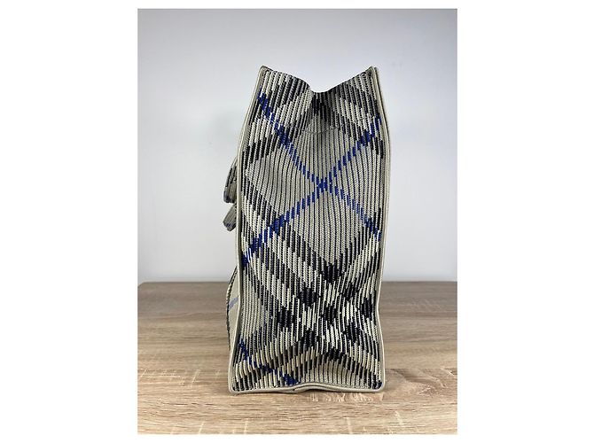 Burberry Shopper aus kariertem Canvas - Ansicht 3
