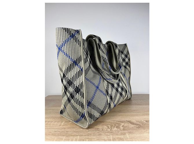 Burberry Shopper aus kariertem Canvas - Ansicht 6