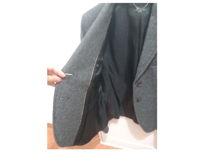 Weekend Max Mara Chaqueta de lana gris con coderas - vista 5