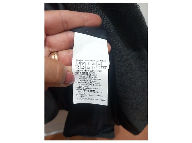 Weekend Max Mara Chaqueta de lana gris con coderas - vista 6